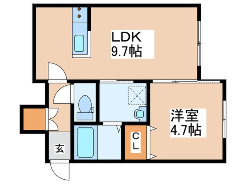 間取図 仮）月寒東１－６ＭＳ