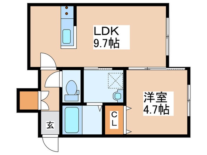 間取り図 仮）月寒東１－６ＭＳ