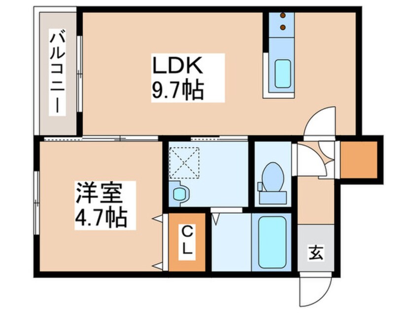 間取図 仮）月寒東１－６ＭＳ