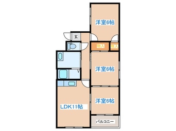 間取図 サン山の手