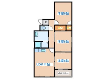 間取図 サン山の手