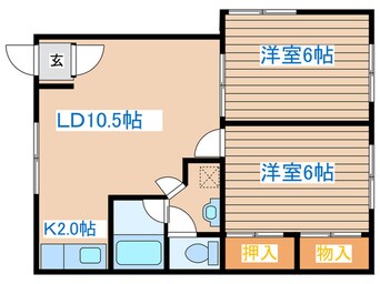 間取図 平和ハイツ第２