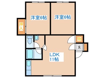 間取図 平和ハイツ第２