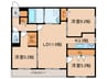 Doors月寒東 3LDKの間取り