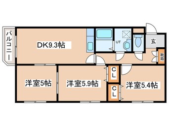 間取図 クレストテージ伏見