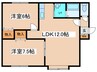 ヴィレッジ・イトウ 2LDKの間取り