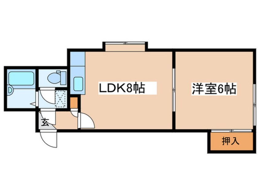 間取図 シェ－ンブルン３１８