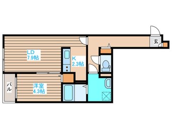 間取図 La vita comodo sapporo　