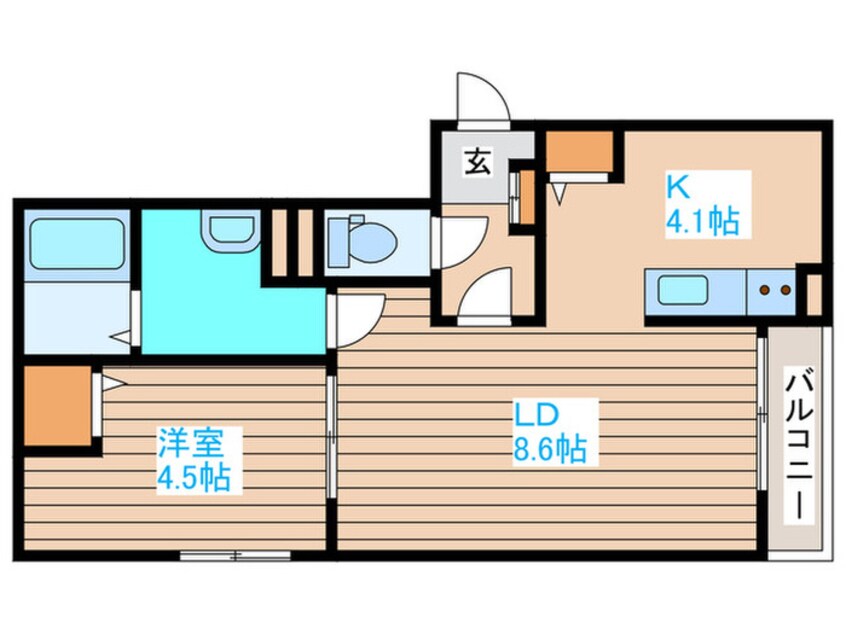 間取図 La vita comodo sapporo　