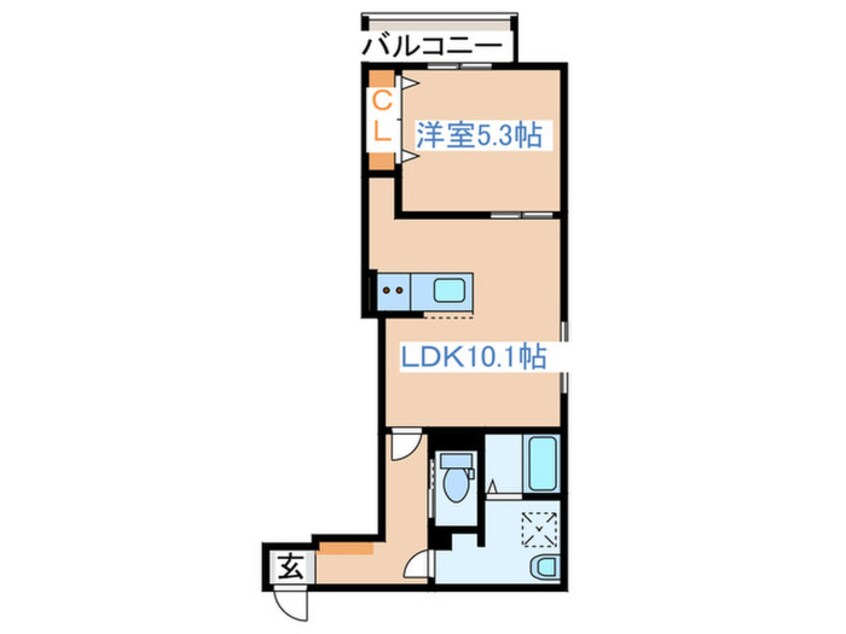 間取図 La vita comodo sapporo　