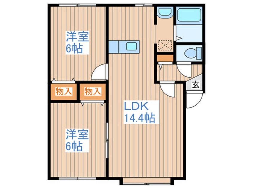 間取図 エターナルニシヤ１１