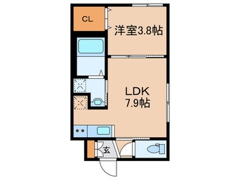間取図 仮)福住1-1MS