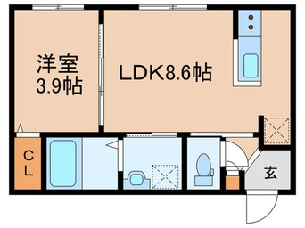 間取図 仮)福住1-1MS