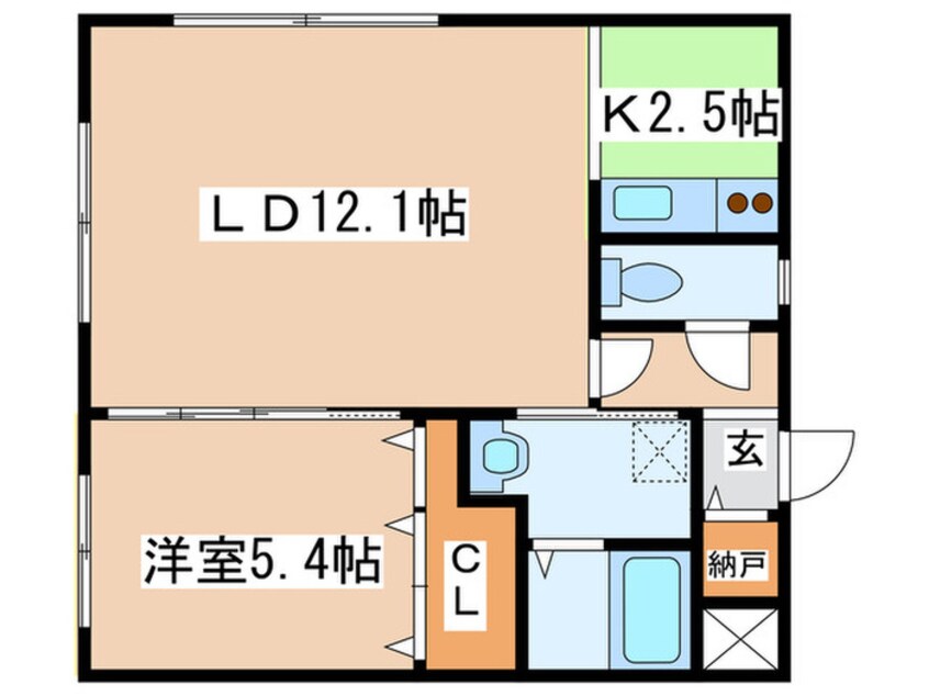 間取図 プレステージ知事公館