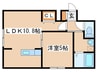 ラフレーズ学園前 1LDKの間取り