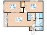 ベルクフルス 2LDKの間取り