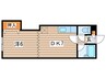 三進栄通マンション 1DKの間取り