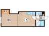 三進栄通マンション 1DKの間取り