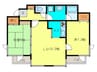 藤井ビル裏参道 2LDKの間取り