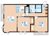 ノ－ブルコ－ト宮の沢 2LDKの間取り