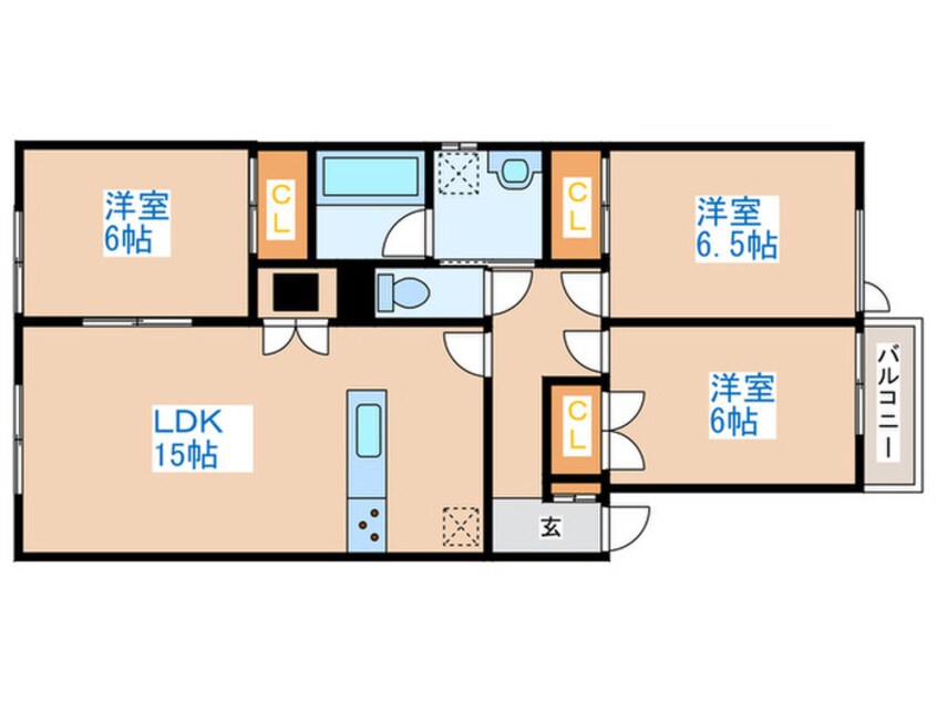 間取図 ＨＳ西野コ－ト