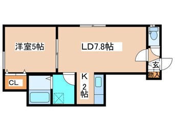 間取図 Ｒ．Ｅ．Ｄ　北１９条