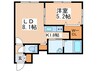グランメール月寒EAST 1LDKの間取り