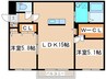 la clef東札幌 2LDKの間取り
