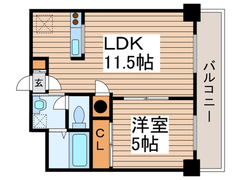 間取図 サザンプレステ－ジ北大