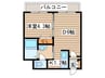 フランセジュ－ル北２０条 1DKの間取り