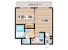 フランセジュ－ル北２０条 1DKの間取り