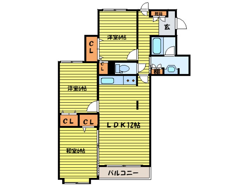 間取図 グレイス北円山旭堂第１１