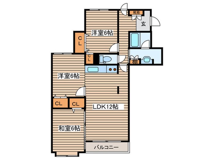 間取り図 グレイス北円山旭堂第１１