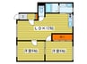 ルピナス１９ 2LDKの間取り