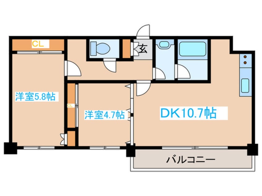 間取図 ＡＳＫＡ　Ｍ´ｓ　１７