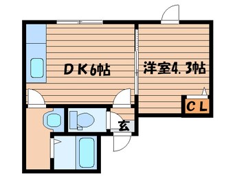 間取図 クリエ－ト北２３