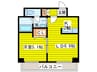 ensoleille山鼻 1LDKの間取り