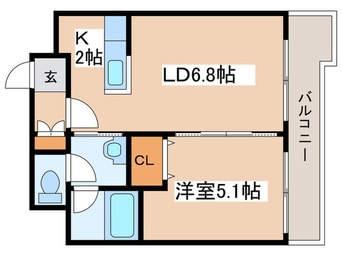 間取図 ensoleille山鼻