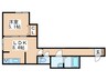 E-horizen美園Ⅱ 1LDKの間取り