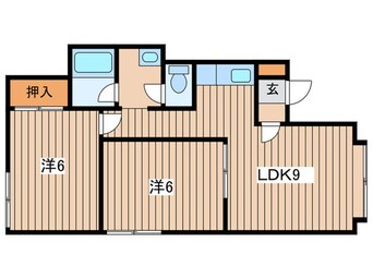 間取図 エスコ－ト東篠路