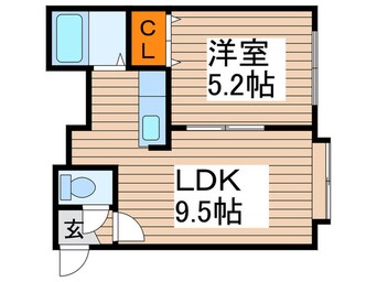 間取図 ノ－ブル水車町