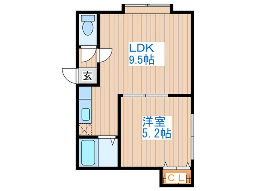 間取図 ノ－ブル水車町