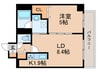 アルテシア 1LDKの間取り