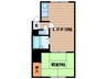 後藤マンション 1LDKの間取り