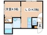 プロスペクトⅡ 1LDKの間取り