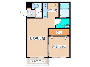 間取図 バイラ白石本通