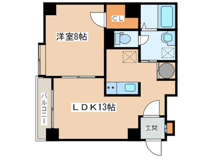 間取図 アパネス新さっぽろ