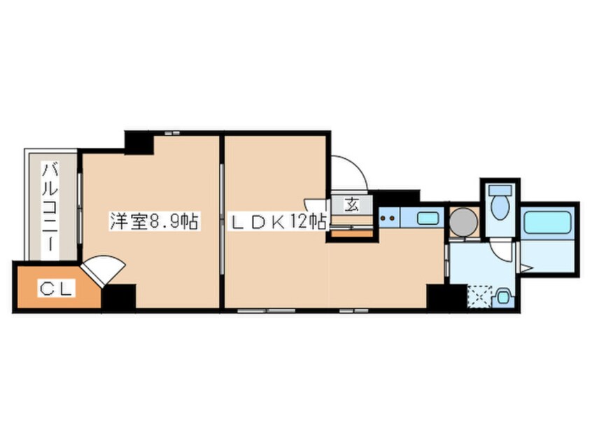 間取図 アパネス新さっぽろ