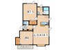 カ－ムハウスⅠ 2LDKの間取り