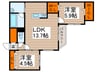 アンコール札幌 2LDKの間取り